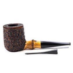 Briar Pipe Radice Rind GG Rusticated Billiard