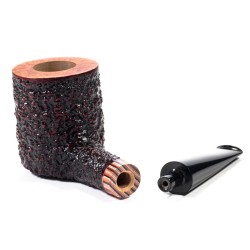 Briar Pipe Radice Rind GG Rusticated Billiard