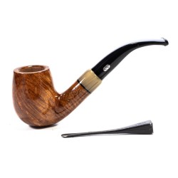 Pipe Chacom Olive Horn Smooth Mod. 42 Bent Billiard