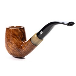 Pipe Chacom Olive Horn Smooth Mod. 42 Bent Billiard