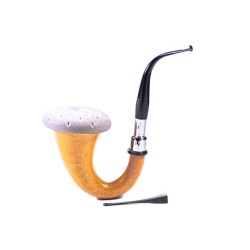 Pipe CPW Calabash Smooth Meerschaum Cap
