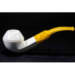 Meerschaum Pipe - Bent Bulldog