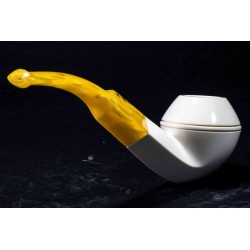 Meerschaum Pipe Lubinski B 216 Bent Bulldog
