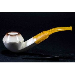Meerschaum Pipe Lubinski B 236 Bent Rhodesian
