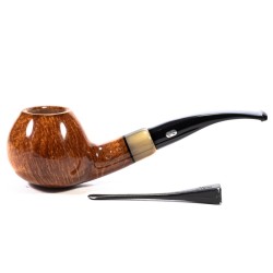 Pipa Chacom Olive Horn Liscia Mod. 871 Bent Apple