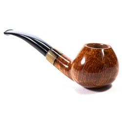 Pipa Chacom Olive Horn Liscia Mod. 871 Bent Apple