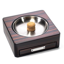 Pipe Ashtray Lubinski Ebony Opaque E2222