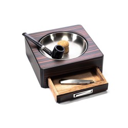 Pipe Ashtray Lubinski Ebony Opaque E2222