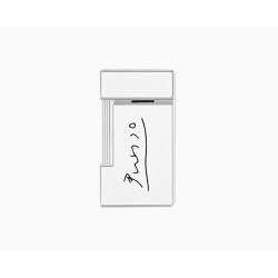S.T. Dupont Slimmy Picasso White & Chrome Lighter