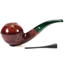 Pipe Santambrogio Red Smooth Bent Rhodesian