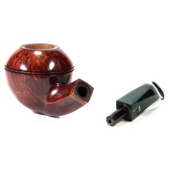 Pipe Santambrogio Red Smooth Bent Rhodesian