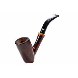 Briar Pipe Santambrogio Red Smooth Bent Billiard