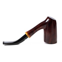 Briar Pipe Santambrogio Red Smooth Bent Billiard