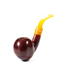 Briar Pipe Santambrogio Red Smooth Bent Apple