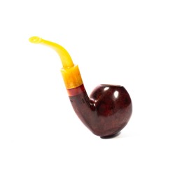 Briar Pipe Santambrogio Red Smooth Bent Apple