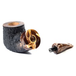 Pipe Armellini Botero Rusticated Chubby Bent Pot