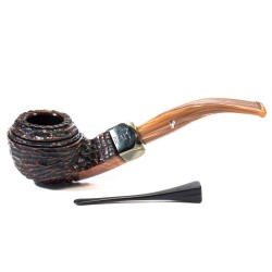 Pipe Peterson Derry Rusticated Bent Rhodesian (80s)
