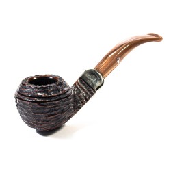 Pipe Peterson Derry Rusticated Bent Rhodesian (80s)