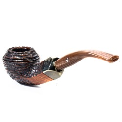 Pipe Peterson Derry Rusticated Bent Rhodesian (80s)