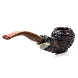 Pipe Peterson Derry Rusticated Bent Rhodesian (80s)