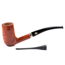 Pipa Brebbia Vintage Ambra Modello 55 Bent Chimney