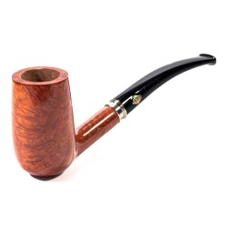 Pipa Brebbia Vintage Ambra Modello 55 Bent Chimney