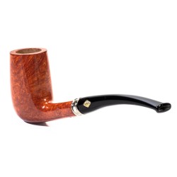 Pipa Brebbia Vintage Ambra Modello 55 Bent Chimney