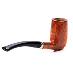 Pipa Brebbia Vintage Ambra Modello 55 Bent Chimney