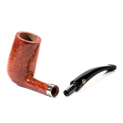 Pipa Brebbia Vintage Ambra Modello 55 Bent Chimney
