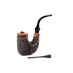 Pipe Brebbia Oom Paul Rusticated Hungarian