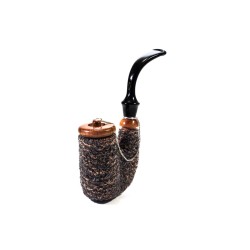Pipe Brebbia Oom Paul Rusticated Hungarian
