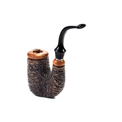 Pipe Brebbia Oom Paul Rusticated Hungarian