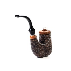 Pipe Brebbia Oom Paul Rusticated Hungarian