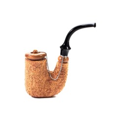 Pipe Brebbia Oom Paul Rusticated Natural Hungarian