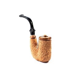 Pipe Brebbia Oom Paul Rusticated Natural Hungarian