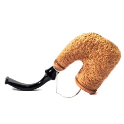 Pipe Brebbia Oom Paul Rusticated Natural Hungarian