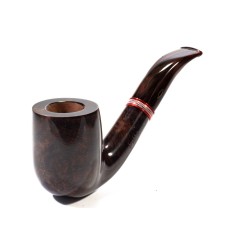 Pipe Brebbia Logo Noce Mod. 6022 Bent Billiard