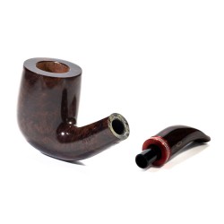 Pipe Brebbia Logo Noce Mod. 6022 Bent Billiard