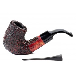 Pipe Mastro Geppetto Rusticated Bent Billiard
