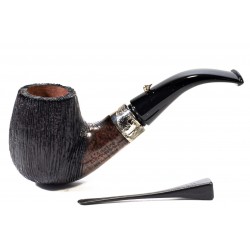 Pipe L'Anatra Dalle Uova D'Oro Brushed Bent Billiard
