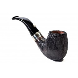 Pipe L'Anatra Dalle Uova D'Oro Brushed Bent Billiard