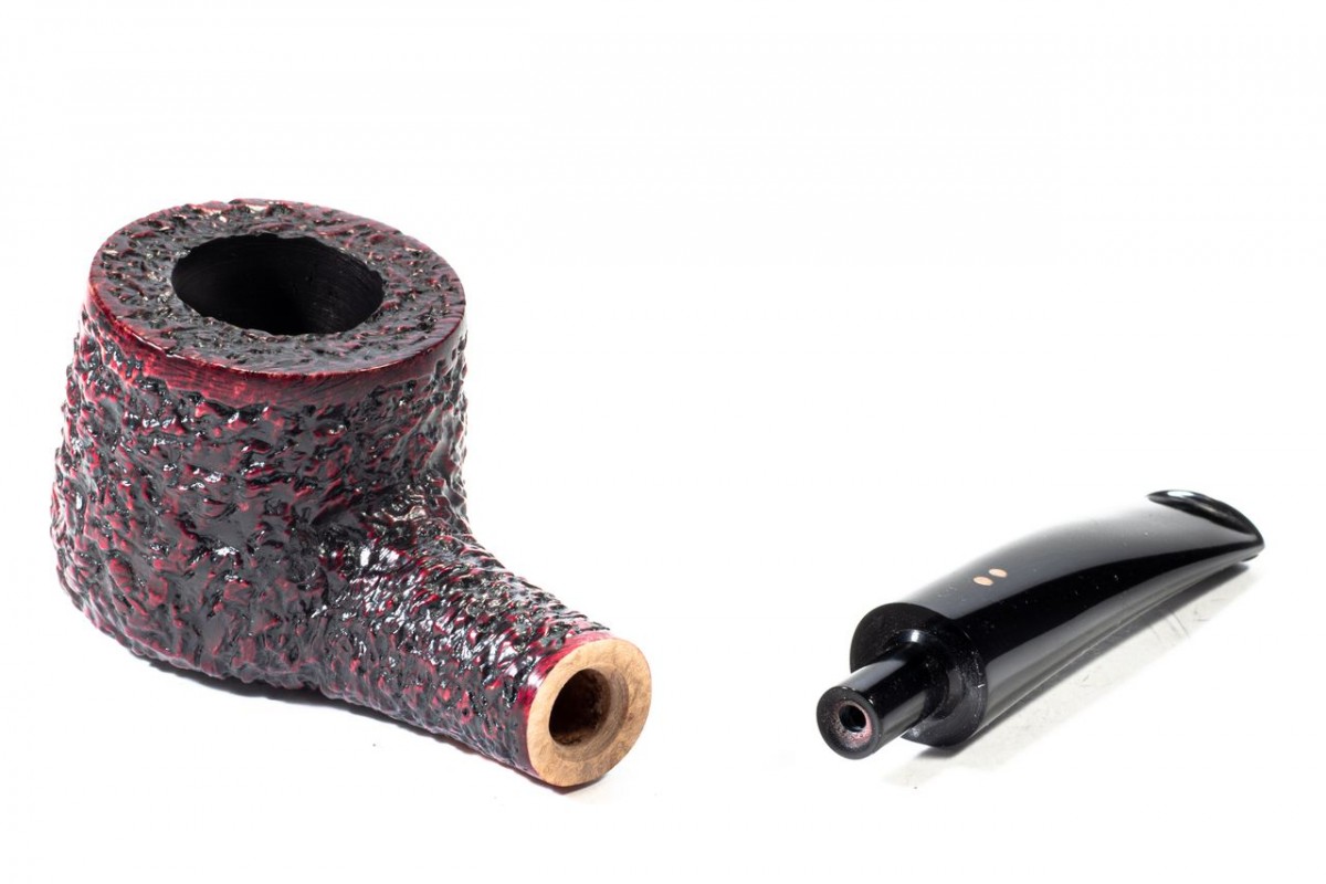 Pipa in Radica Radice Rind Rusticata Pot Pipa in Radica Radice Rind Rusticata Pot