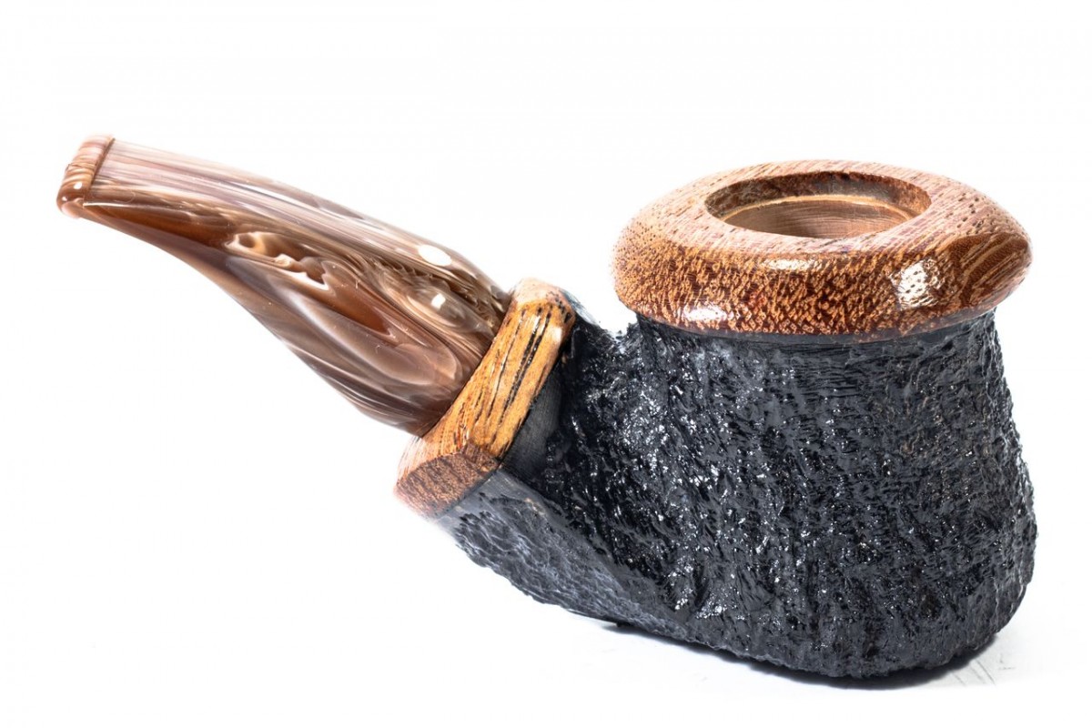 Pipa Armellini Botero Rusticata Chubby Bent Pot Pipa Armellini Botero Rusticata Chubby Bent Pot