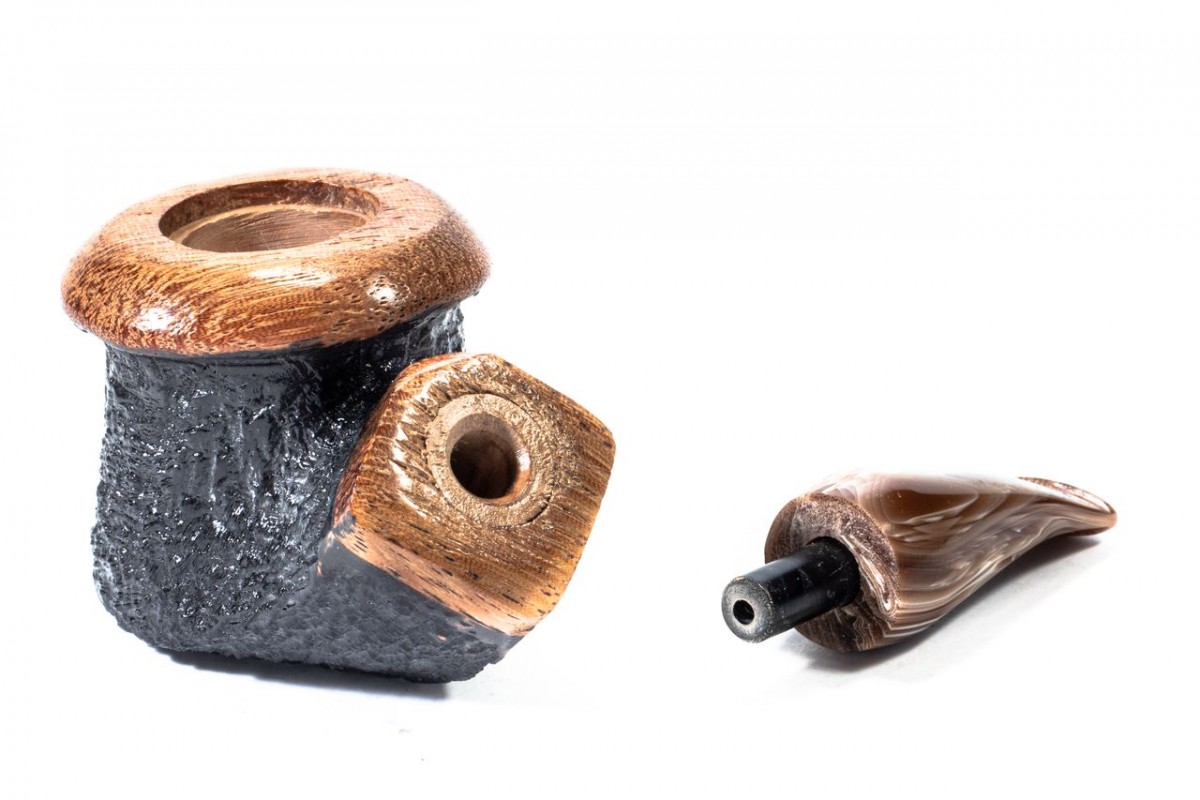 Pipa Armellini Botero Rusticata Chubby Bent Pot Pipa Armellini Botero Rusticata Chubby Bent Pot