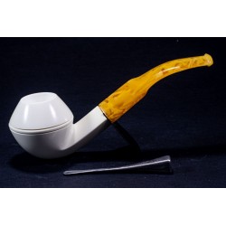 Meerschaum Pipe Lubinski B 216 Bent Bulldog