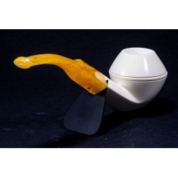 Meerschaum Pipe Lubinski B 216 Bent Bulldog