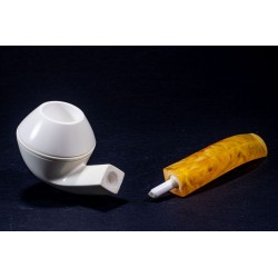 Meerschaum Pipe Lubinski B 216 Bent Bulldog