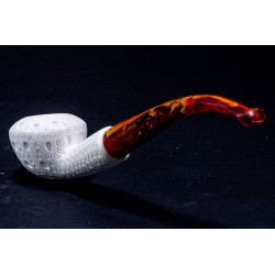 Meerschaum Pipe Brebbia B 204 Bent Rhodesian
