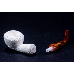 Meerschaum Pipe Brebbia B 204 Bent Rhodesian