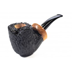 Pipe Armellini Botero Rusticated Chubby Bent Billiard